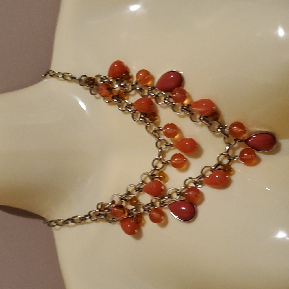 Orange Statement Necklace